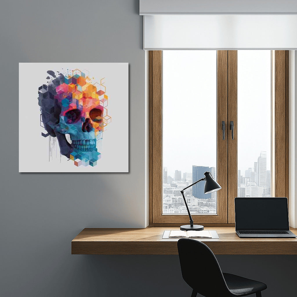 Skull Geometry: A Vivid Transition Between Reality and Fantasy