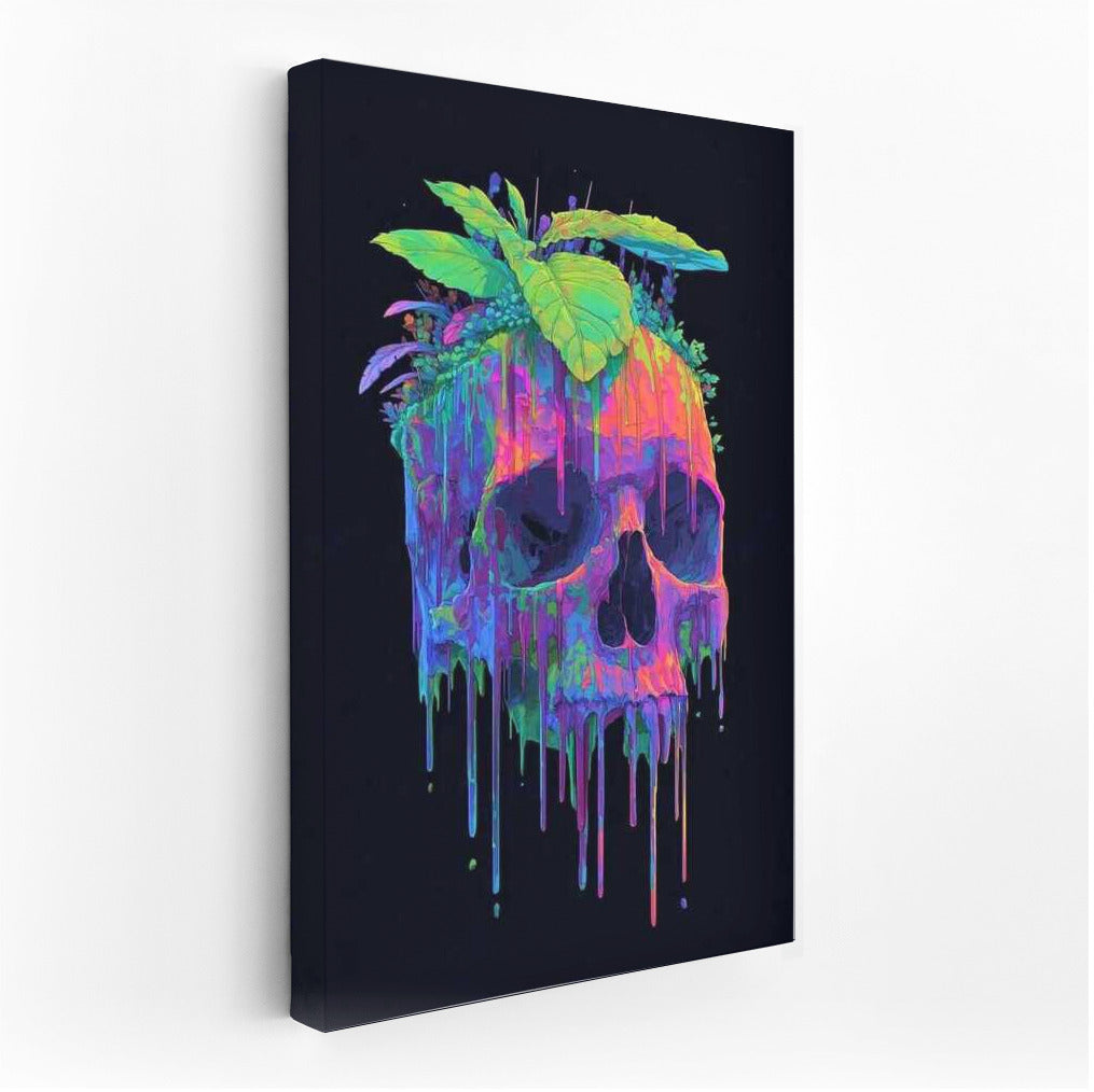 Psychedelic Skull: Flower Symphony