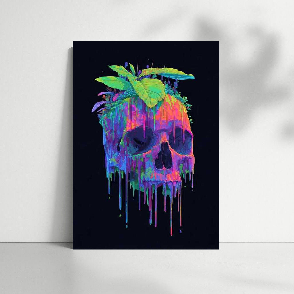 Psychedelic Skull: Flower Symphony