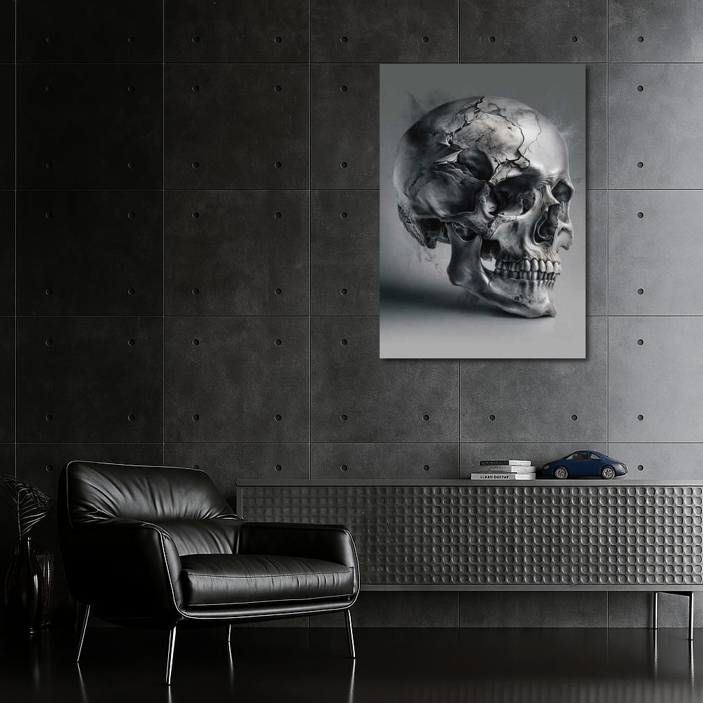 Skull of Time: The Living Art of Cracks