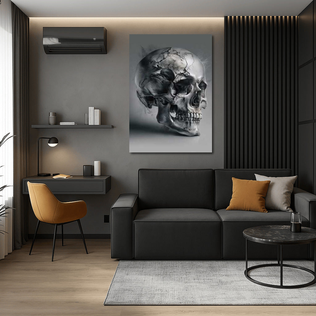 Skull of Time: The Living Art of Cracks