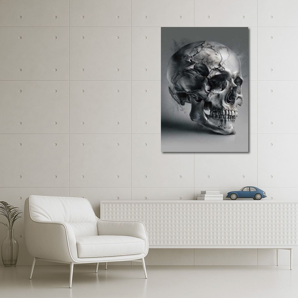 Skull of Time: The Living Art of Cracks