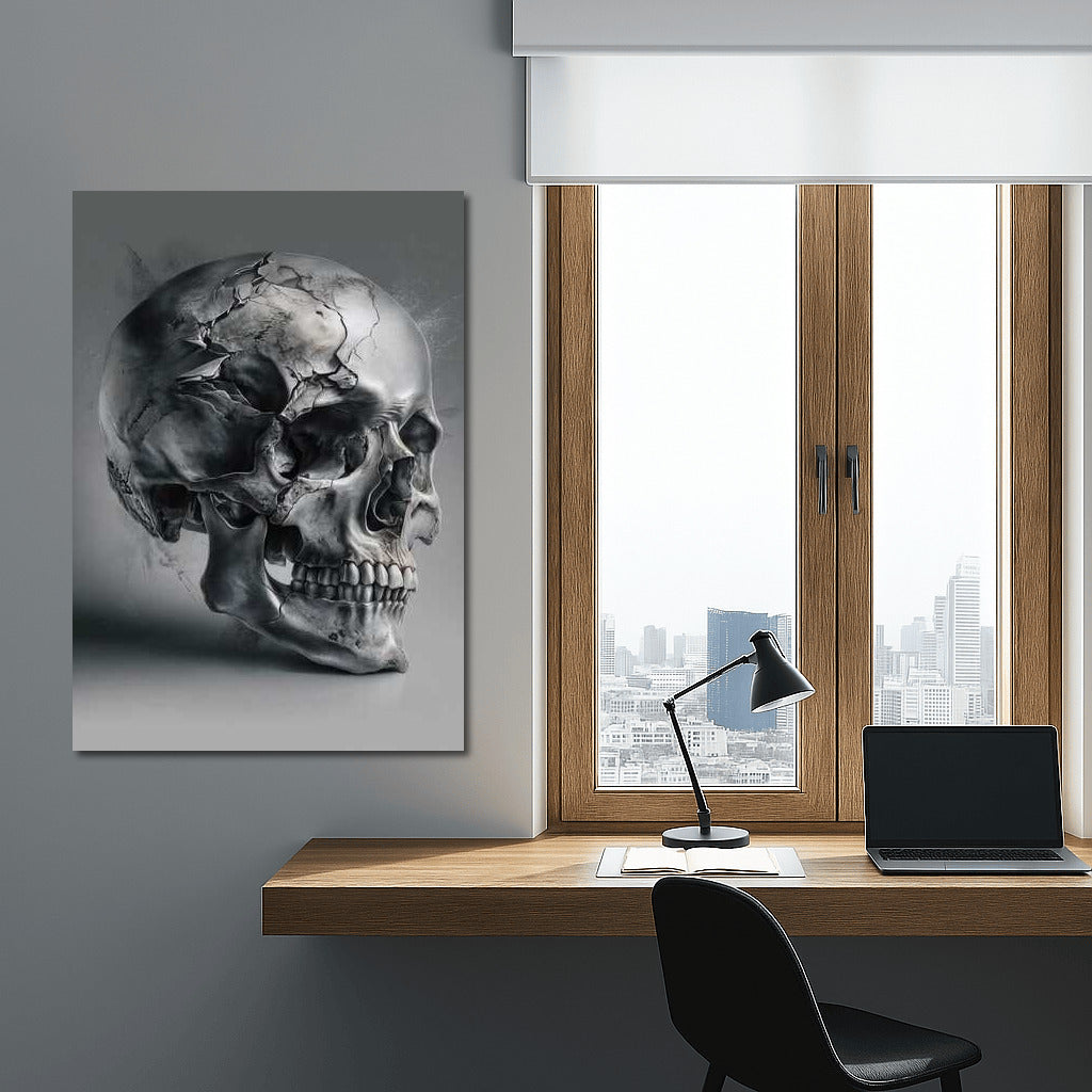 Skull of Time: The Living Art of Cracks