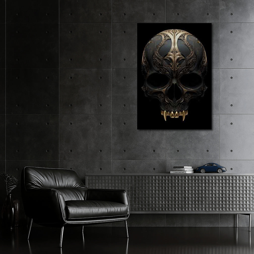 Elegant Skull: Symphony of Skeletal Decor