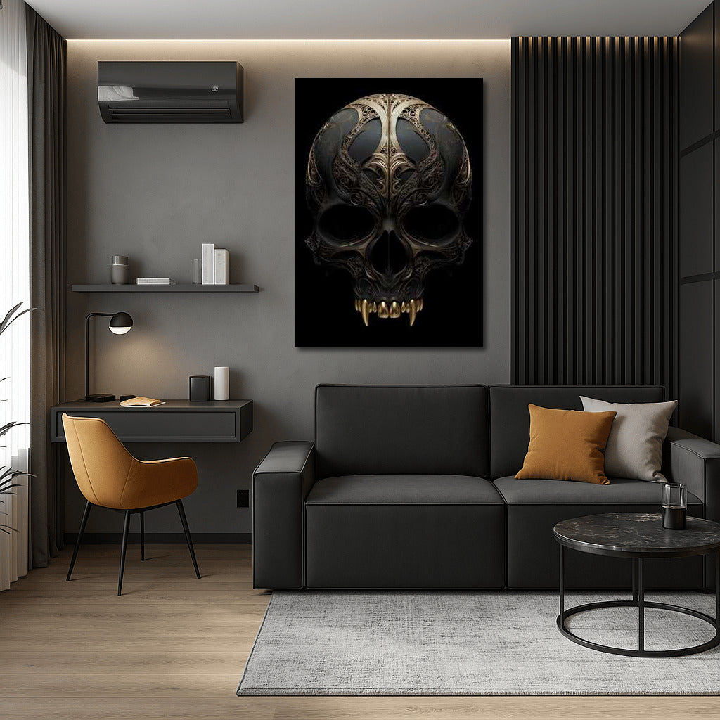 Elegant Skull: Symphony of Skeletal Decor