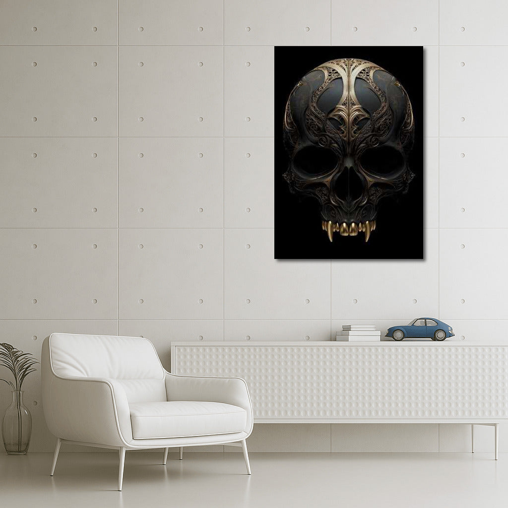 Elegant Skull: Symphony of Skeletal Decor
