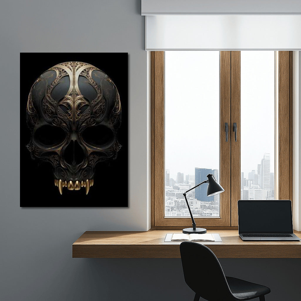 Elegant Skull: Symphony of Skeletal Decor