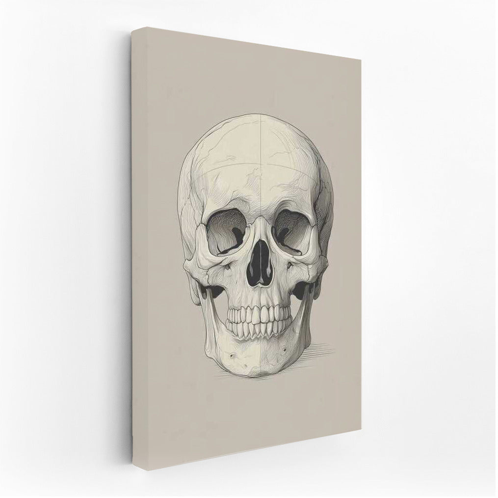 Mysterious Skull: Play of Light and Shadow