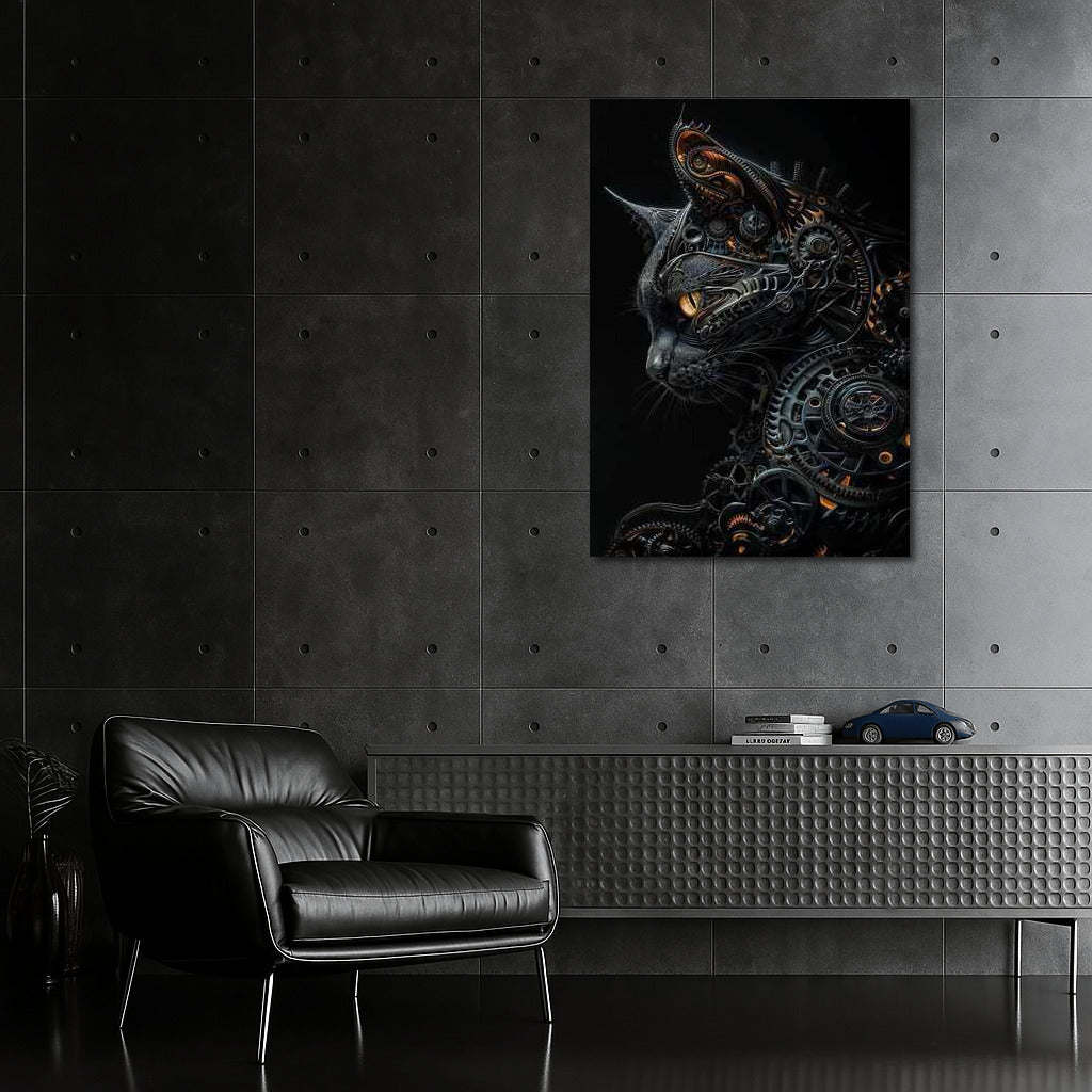 Steampunk Mechanical Cat: Fascinating Interweaving of Gears