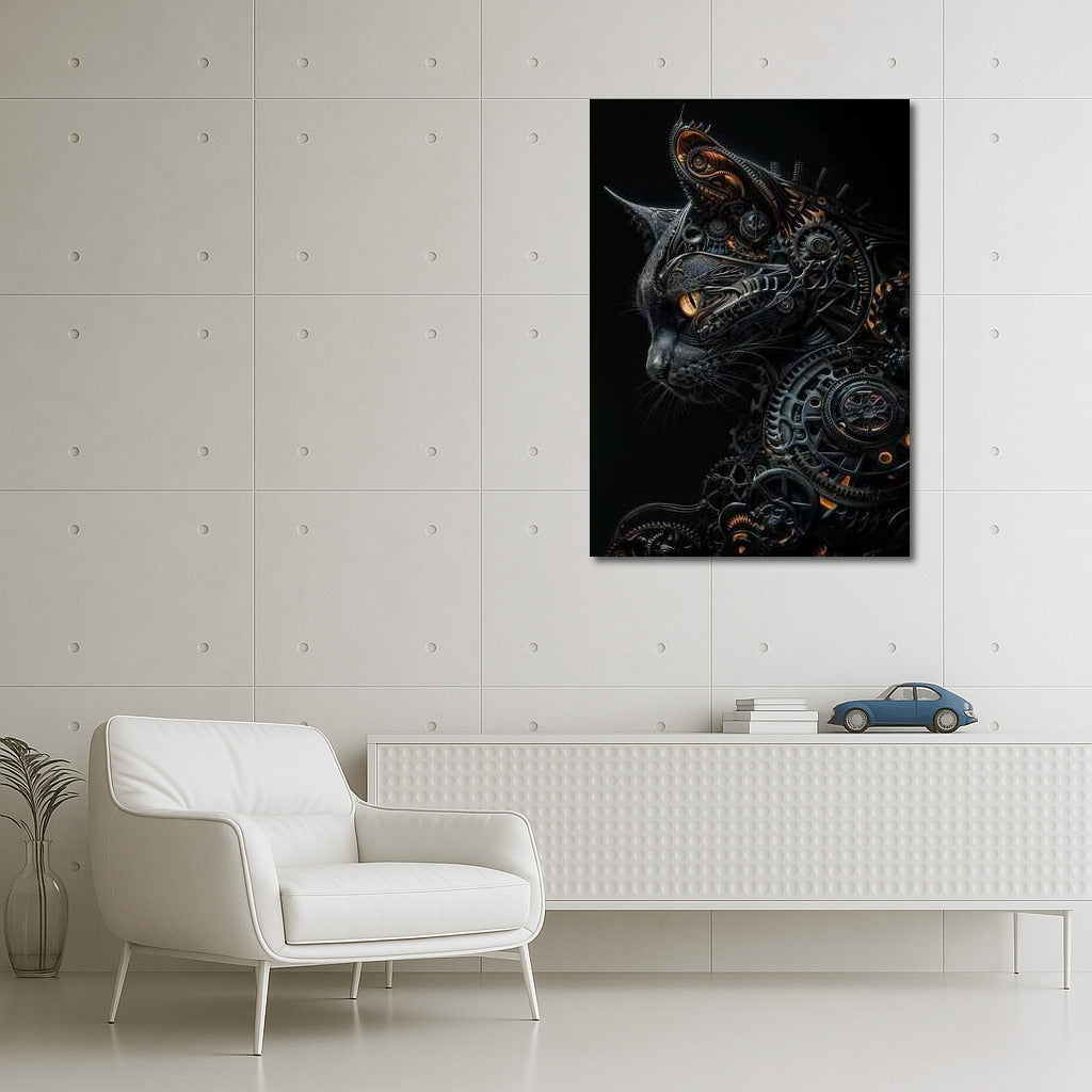 Steampunk Mechanical Cat: Fascinating Interweaving of Gears