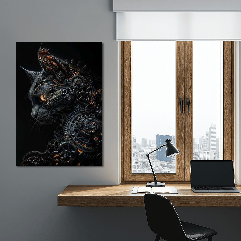 Steampunk Mechanical Cat: Fascinating Interweaving of Gears