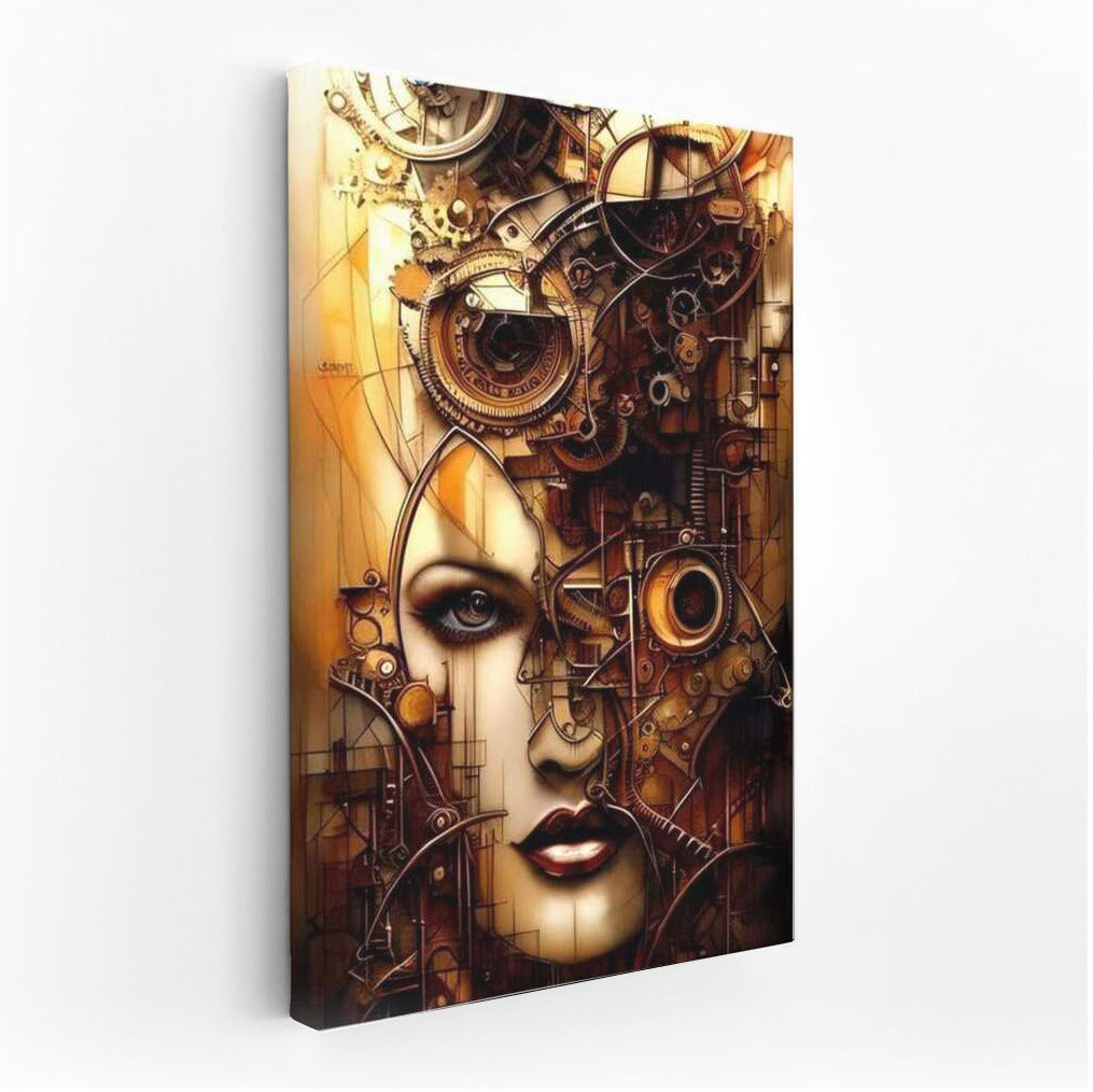 Mysterious Portrait of Gears: Dive into the World of Steampunk