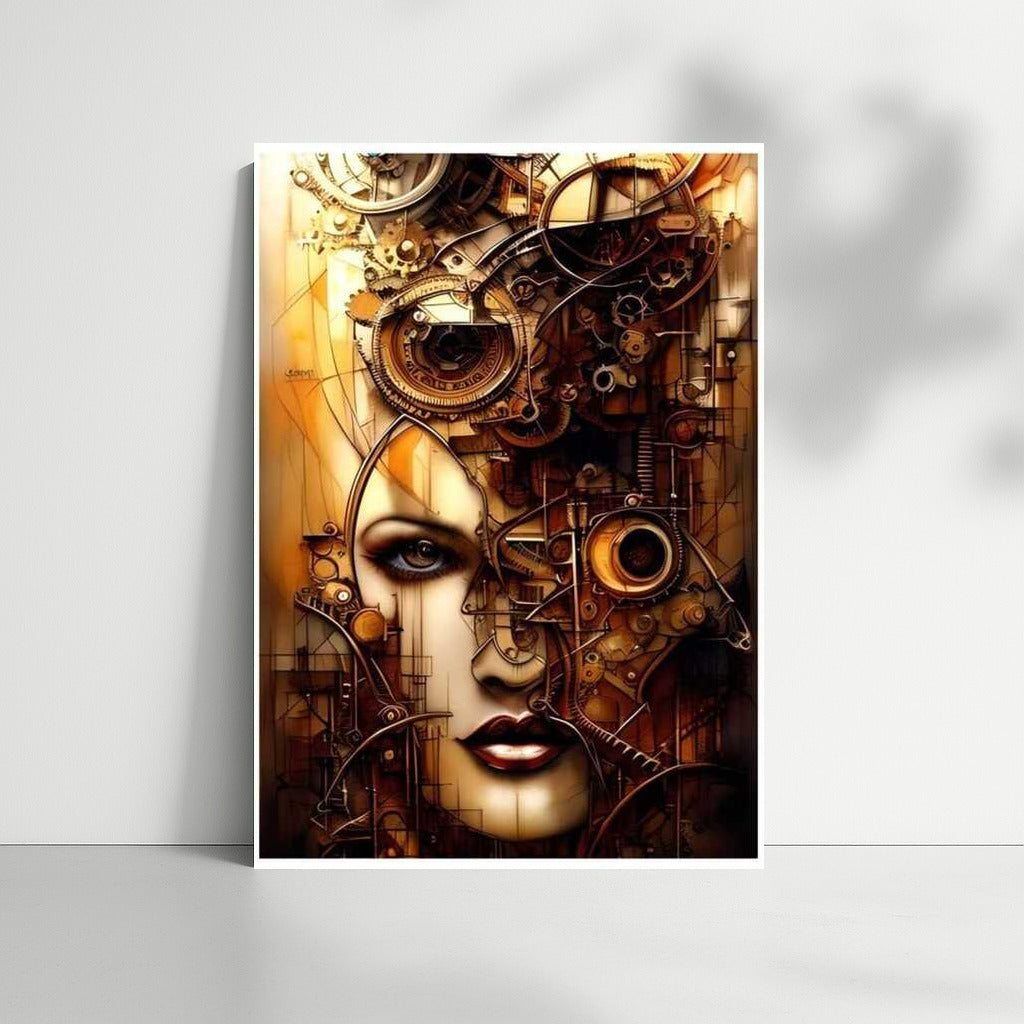 Mysterious Portrait of Gears: Dive into the World of Steampunk