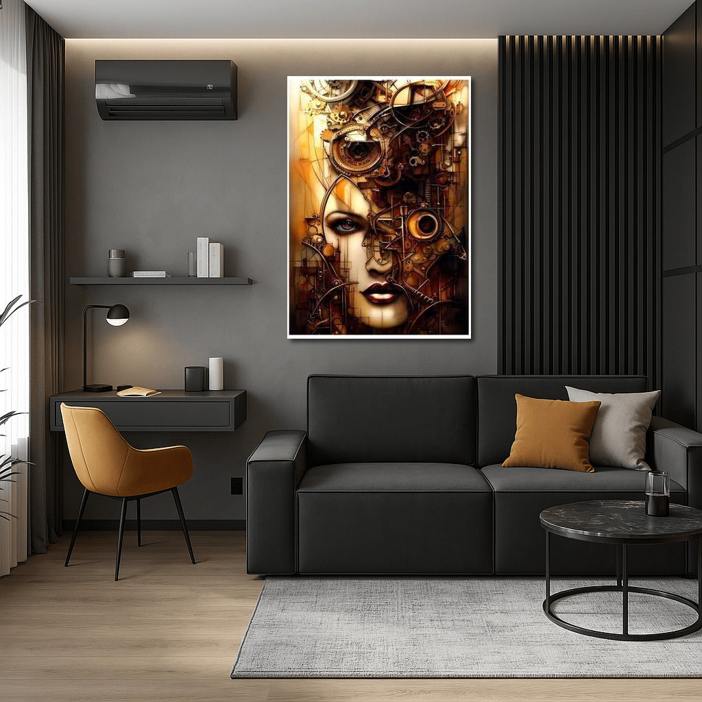 Mysterious Portrait of Gears: Dive into the World of Steampunk