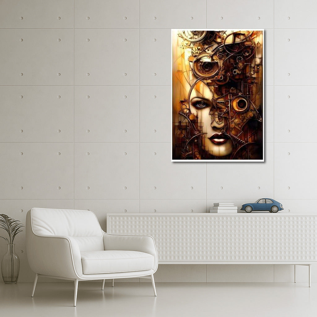 Mysterious Portrait of Gears: Dive into the World of Steampunk