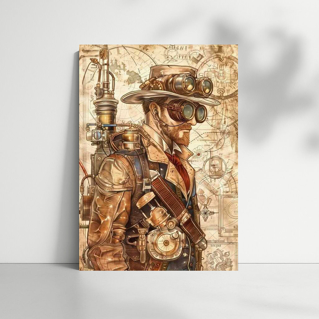 Vintage Mechanical Sci-Fi: Steampunk Figure