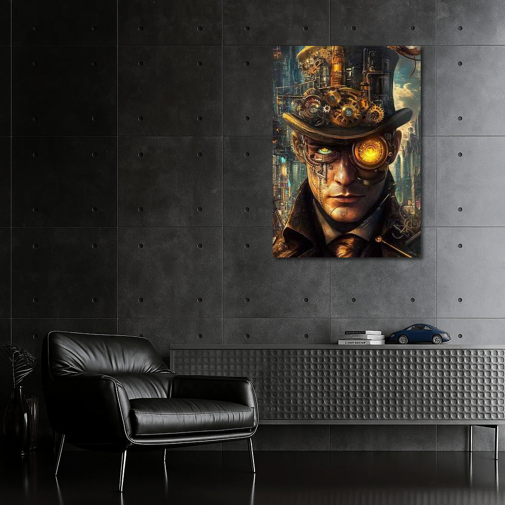 Futuristic Gears of Time: Steampunk Accent