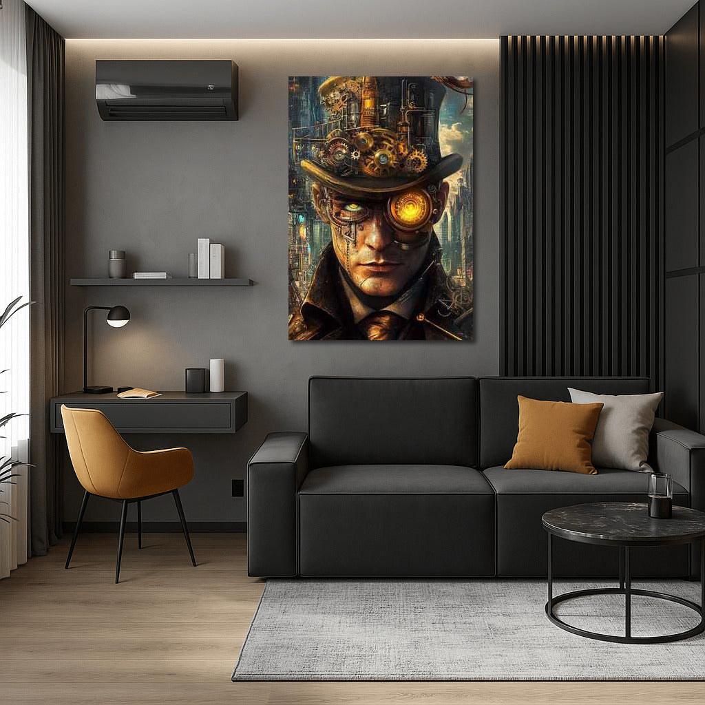 Futuristic Gears of Time: Steampunk Accent