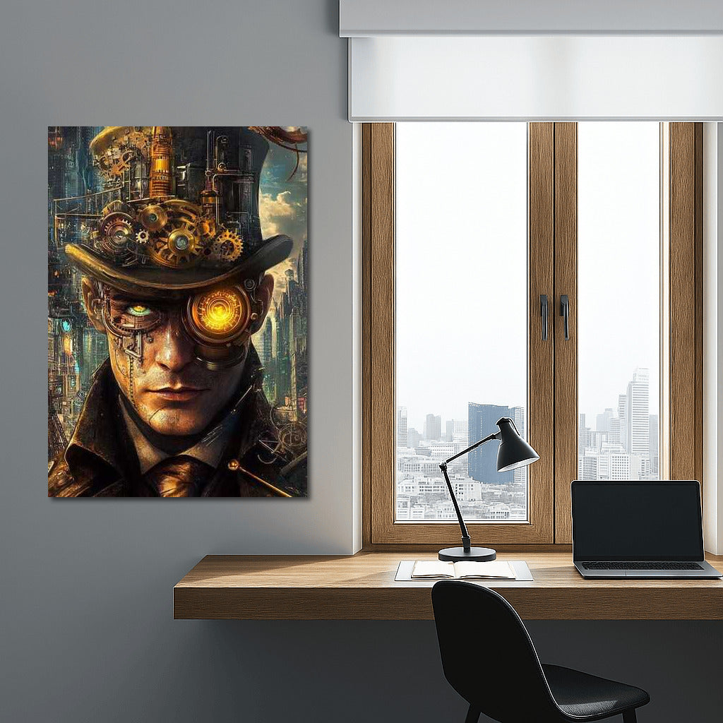 Futuristic Gears of Time: Steampunk Accent