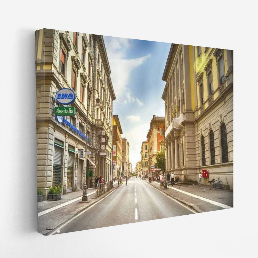 Architectural Symphony of the City Street