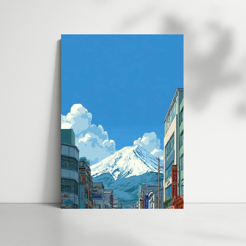 Harmony of City Lines and Mountain Peaks: Architectural Street