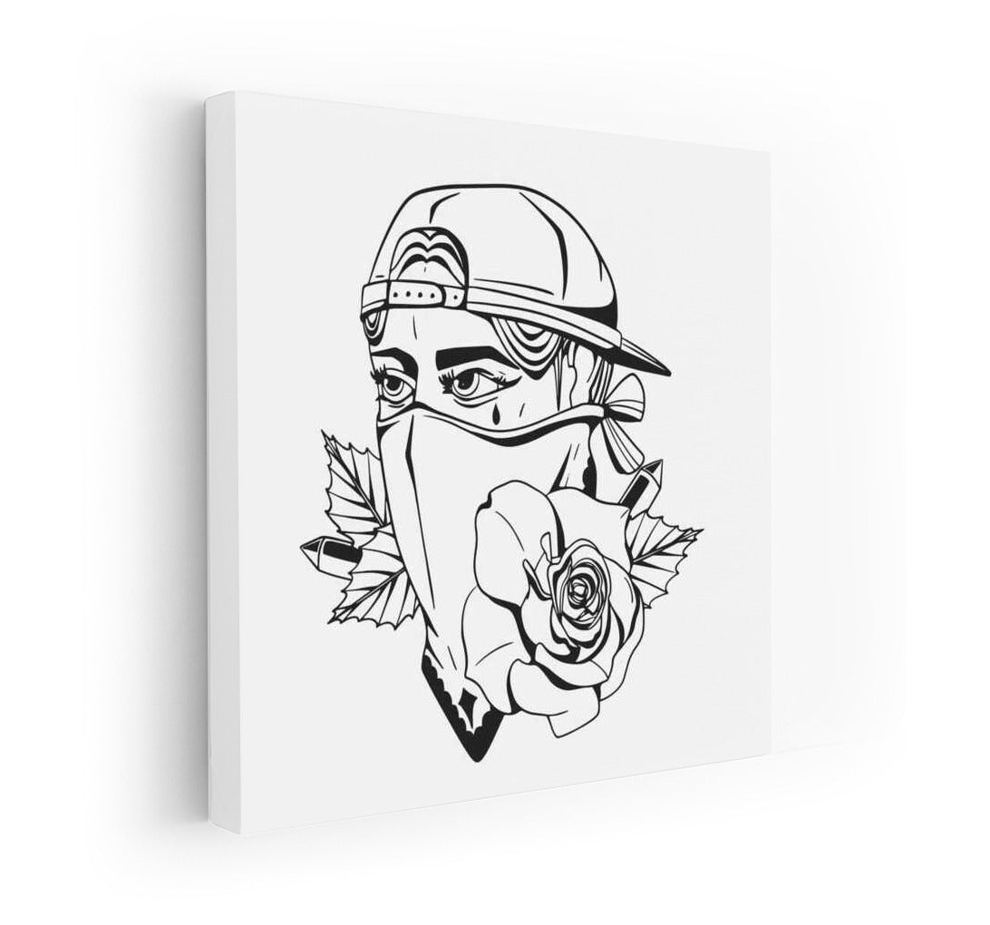 Rose Mask Tattoo: Symbol of Determination