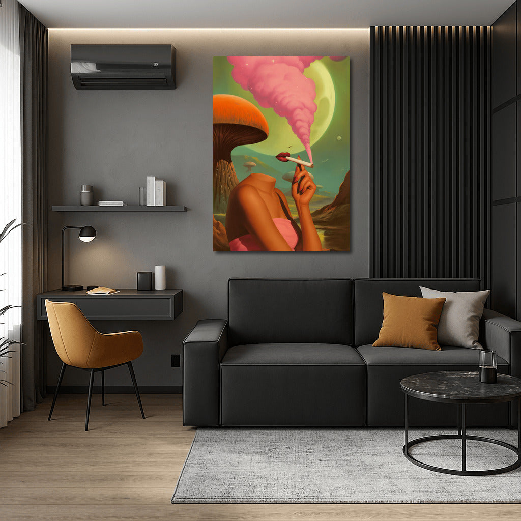 Surreal Vortex: Bright Trippy Colors for Interiors