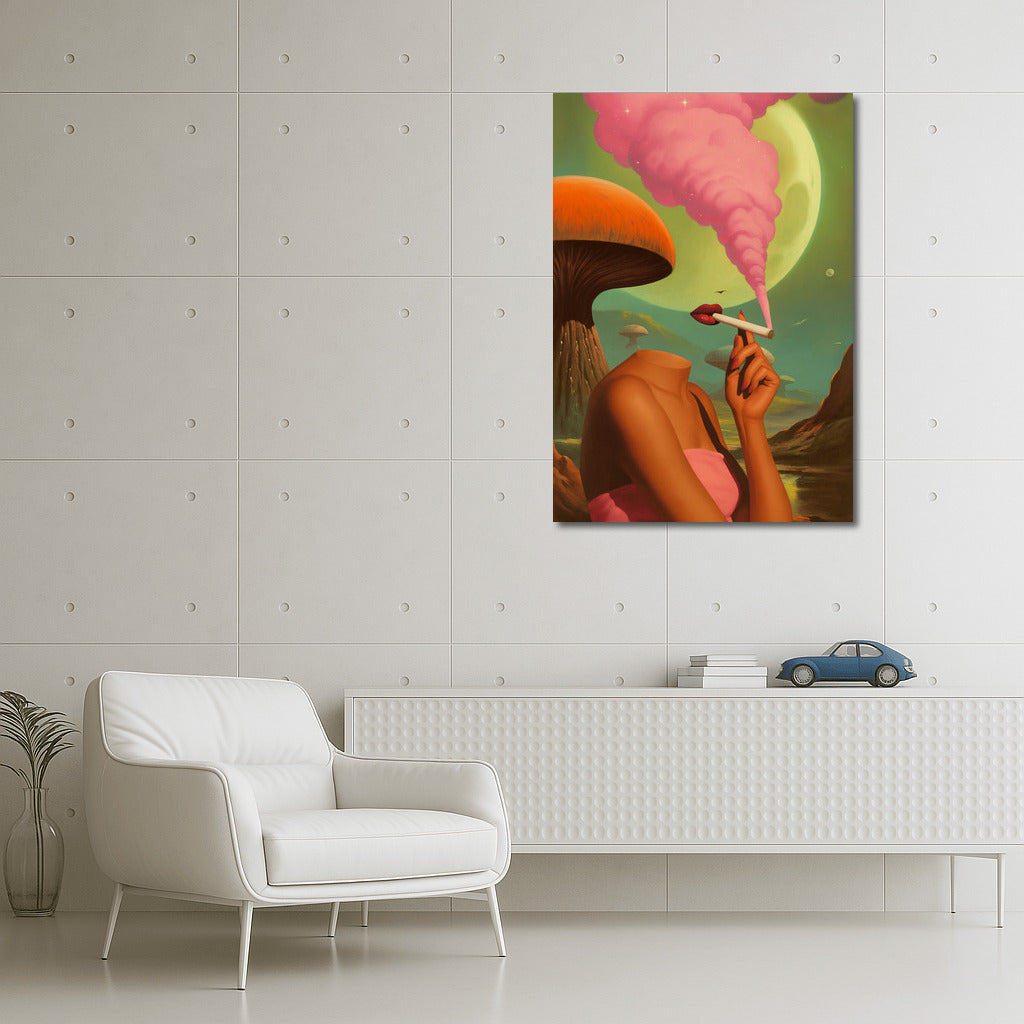 Surreal Vortex: Bright Trippy Colors for Interiors