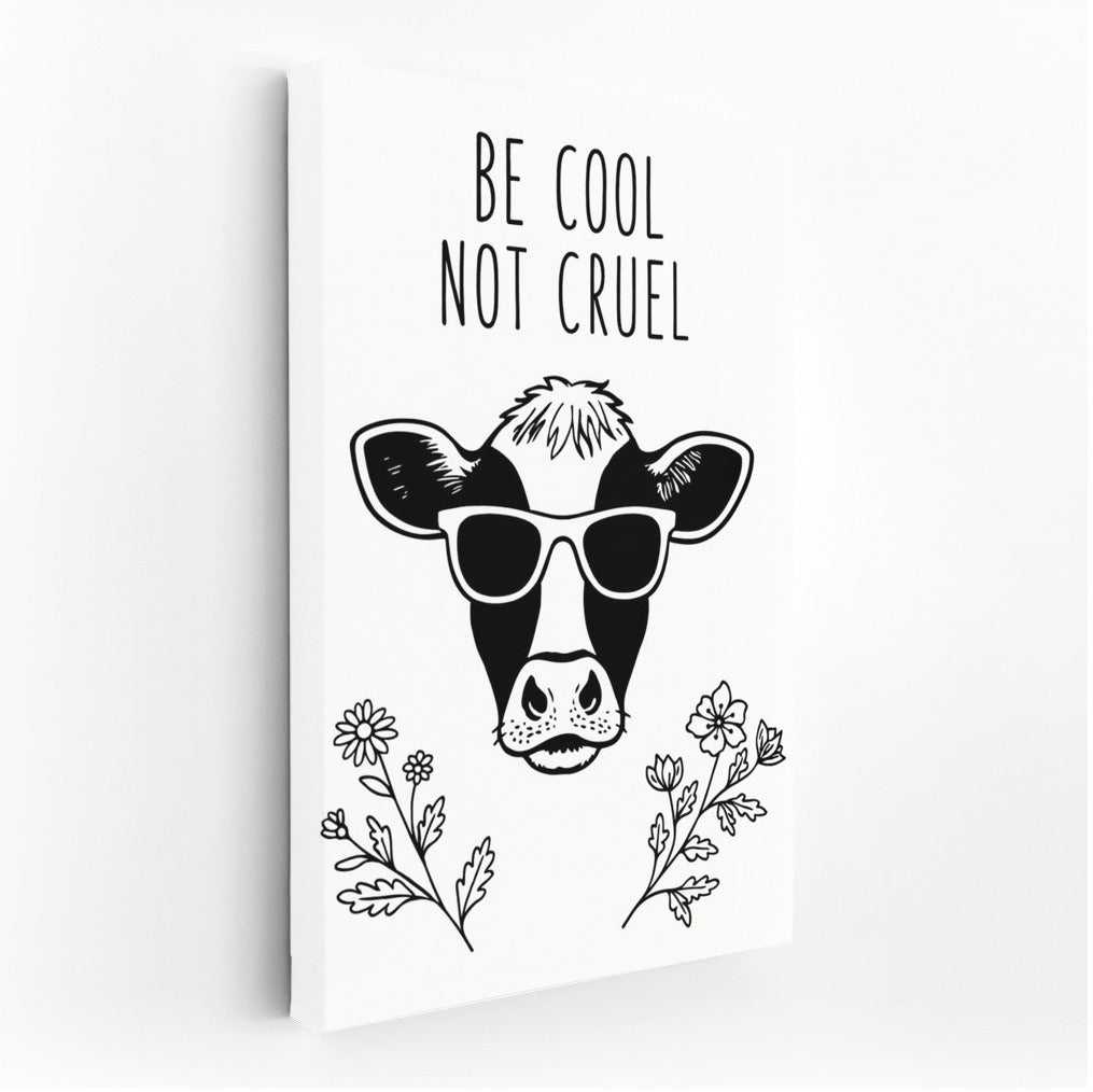 Stylish Cow With Glasses: The Voice of Vegan Animal Rights