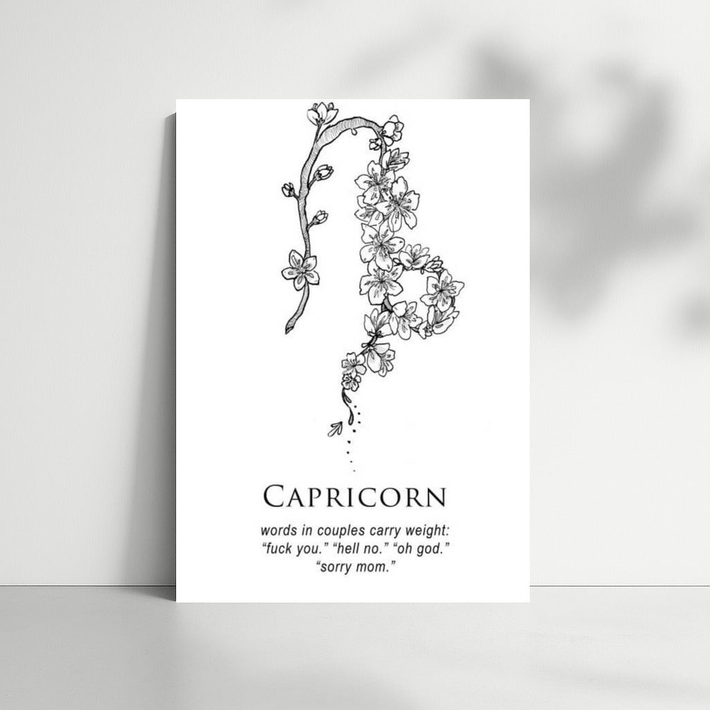 Capricorn Flower Symphony: Earthly Power and Heavenly Inspiration