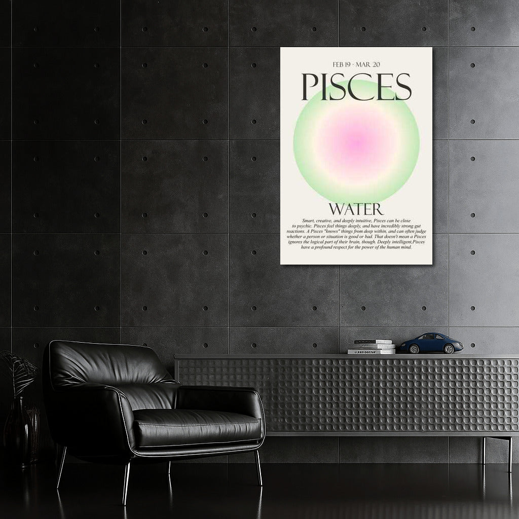 Mystical Constellation Pisces: Gradient of Depth and Intuition