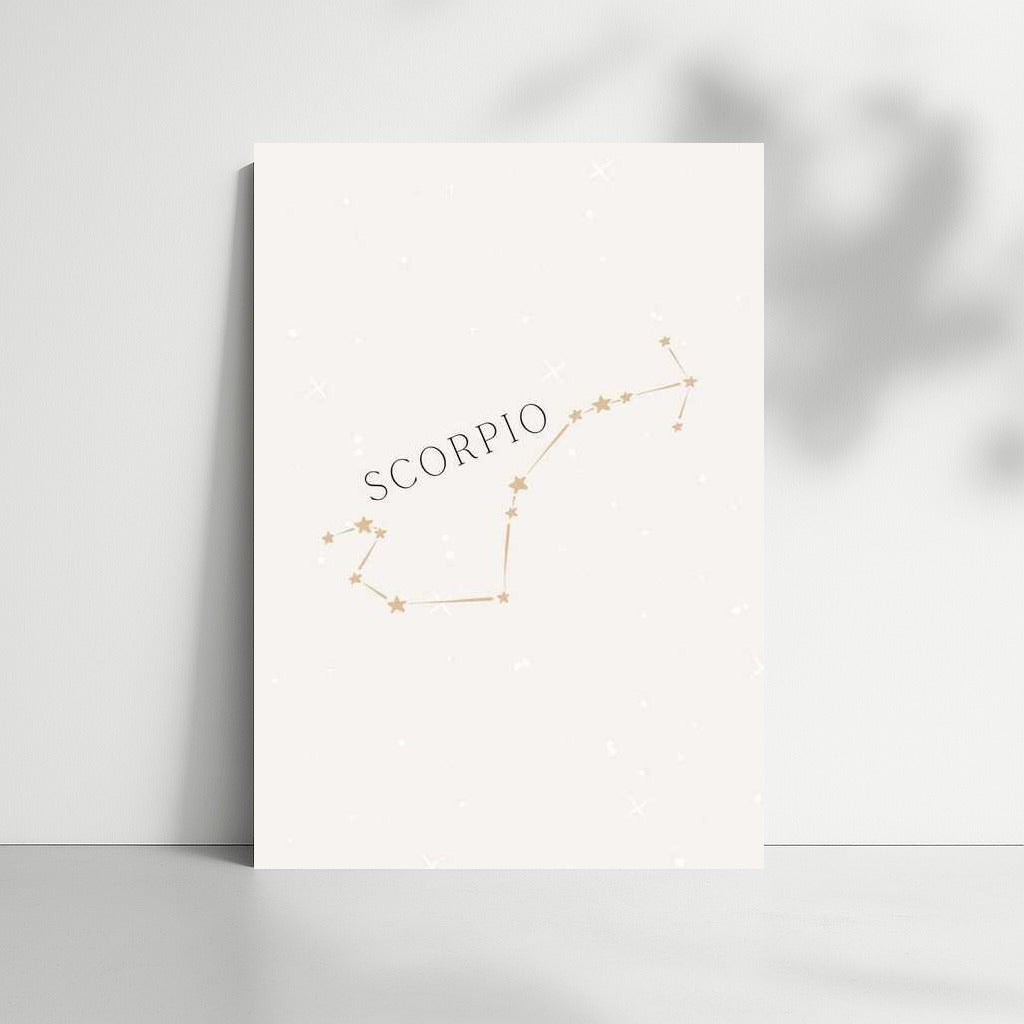 Golden Scorpio Constellation: Elegant Zodiac Symbol
