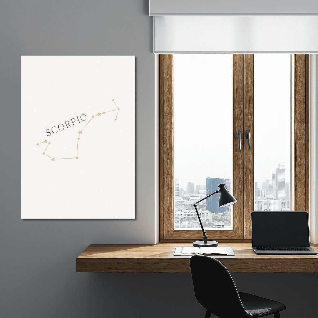 Golden Scorpio Constellation: Elegant Zodiac Symbol