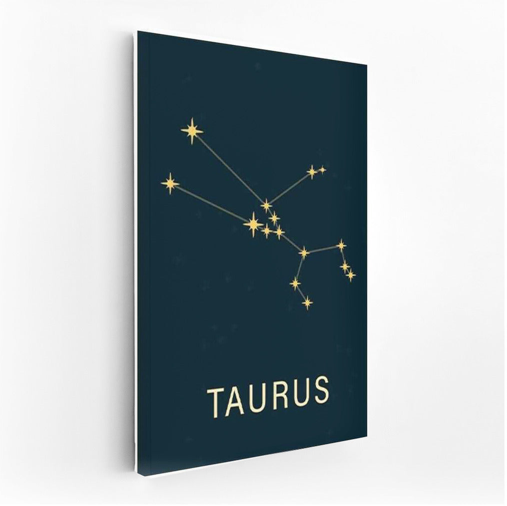 Cosmic Harmony of Taurus Constellation: Stars on Dark Background
