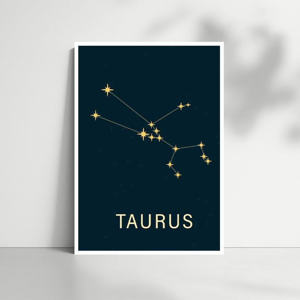 Cosmic Harmony of Taurus Constellation: Stars on Dark Background