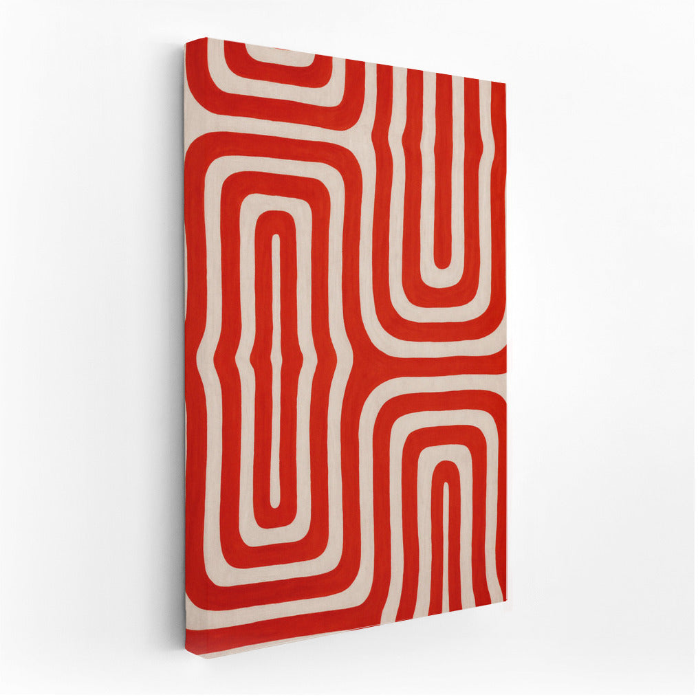 Red Labyrinth: Minimalism and Lines
