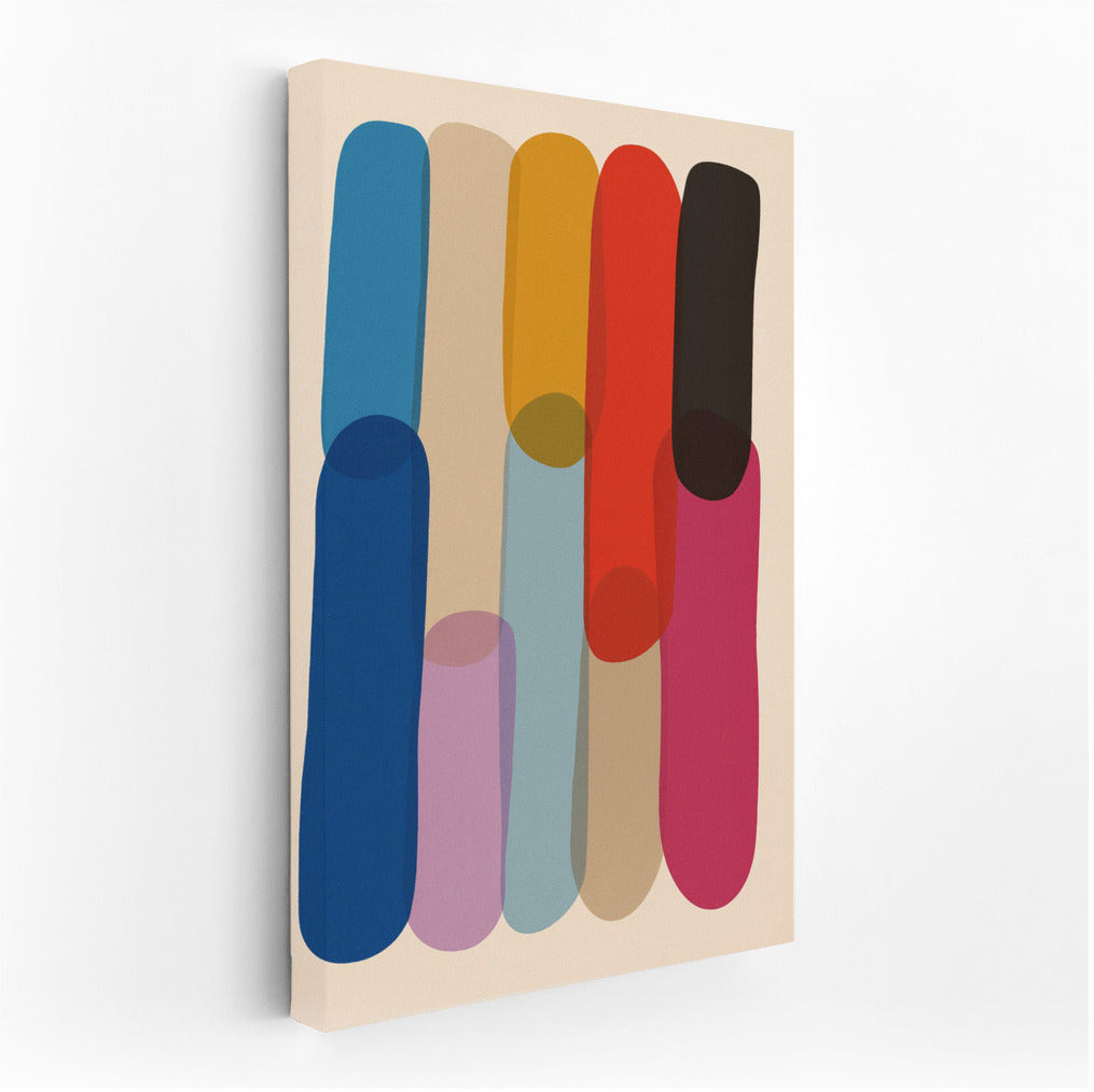 Color Block Harmony: Vibrant Minimalism for a Modern Interior