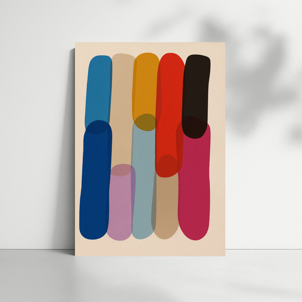 Color Block Harmony: Vibrant Minimalism for a Modern Interior