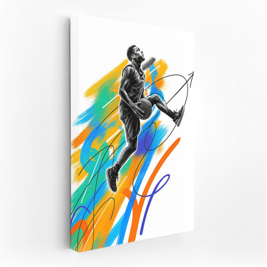 Basketball Explosion: Dynamics and Color in Sports