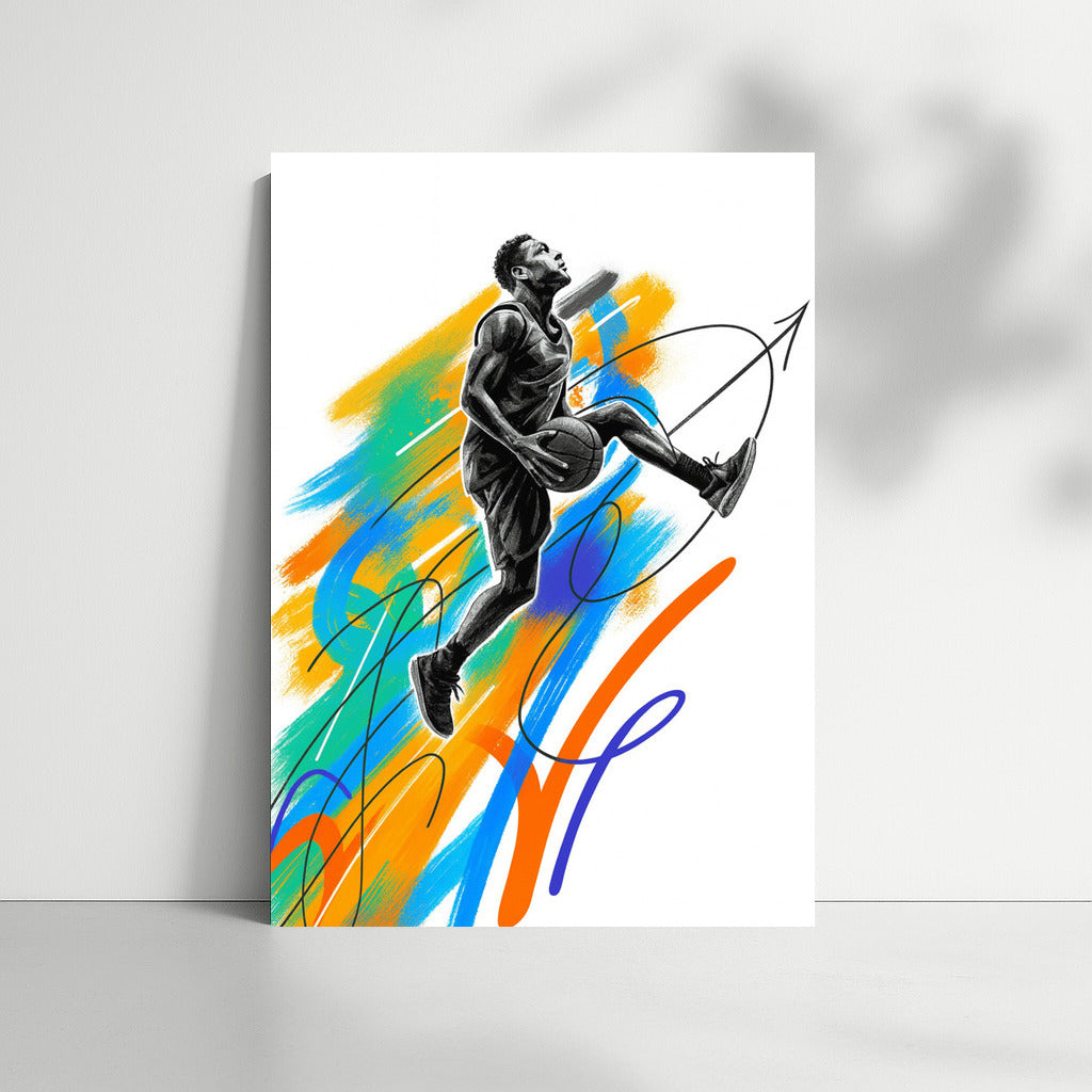 Basketball Explosion: Dynamics and Color in Sports