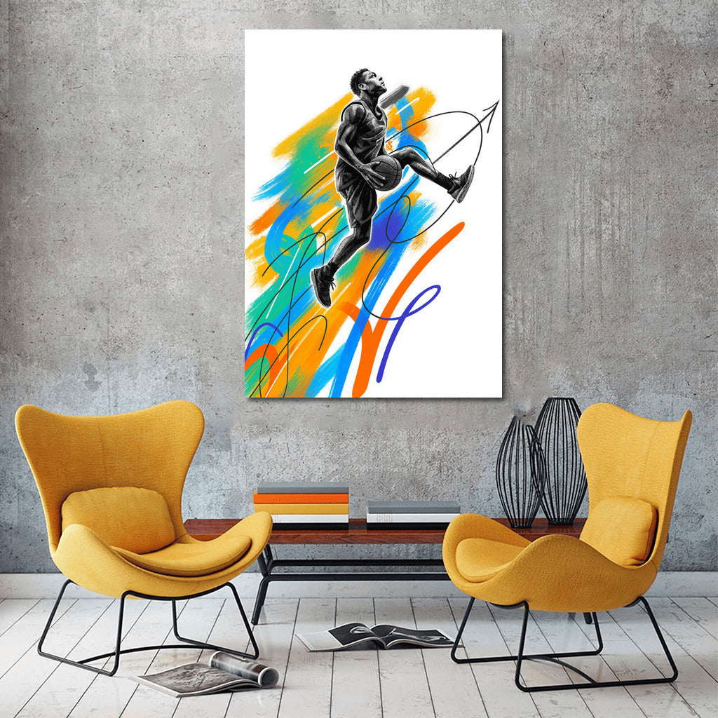 Basketball Explosion: Dynamics and Color in Sports