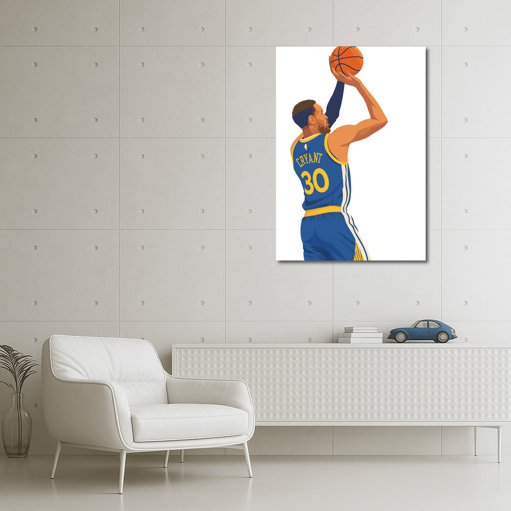 Basketball Energy: Sports Passion on Canvas