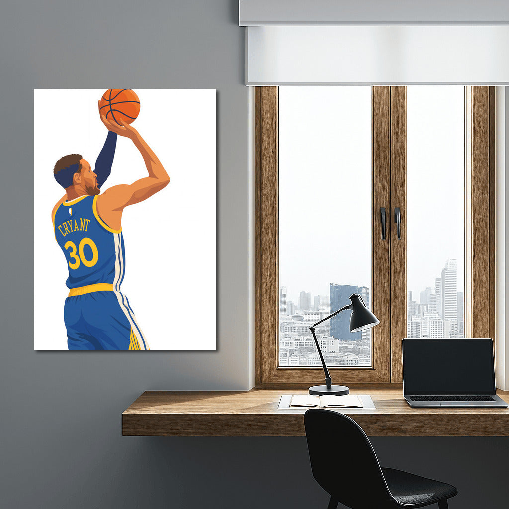Basketball Energy: Sports Passion on Canvas