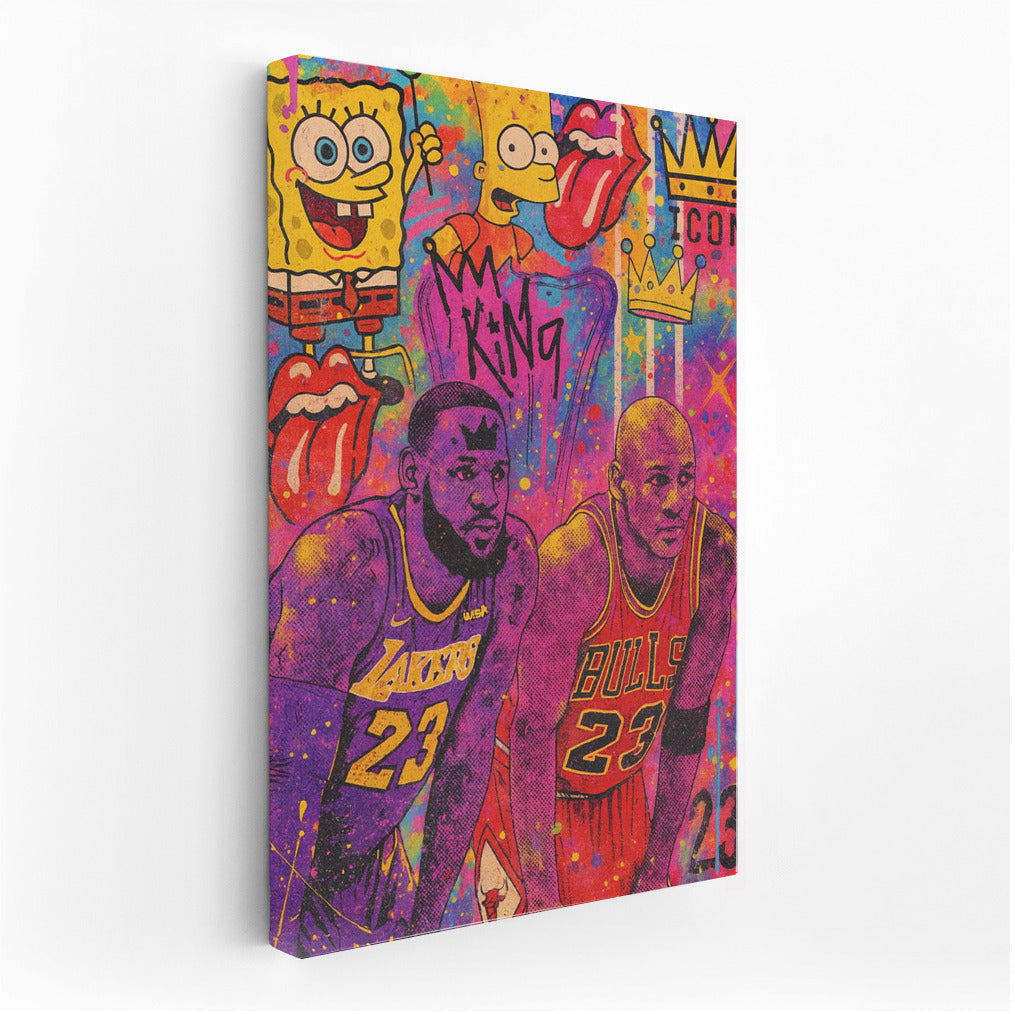 Basketball Explosion: Sports Energy in Pop Art Style