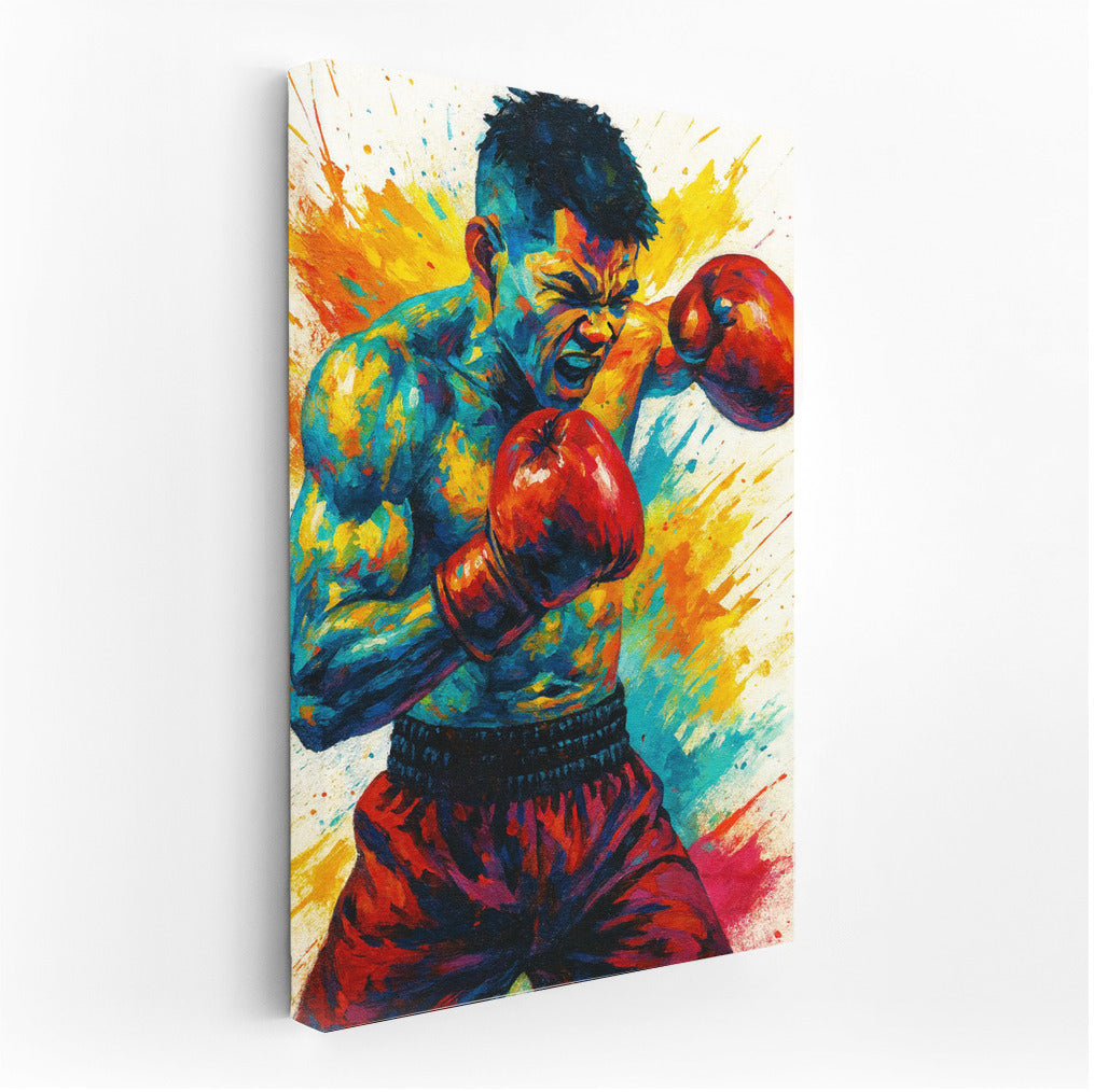 Bright Explosion of Boxing Energy: Sports Dynamics
