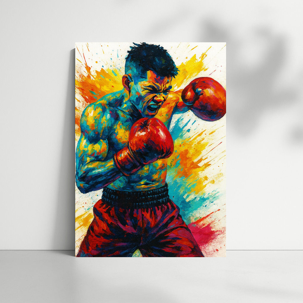 Bright Explosion of Boxing Energy: Sports Dynamics