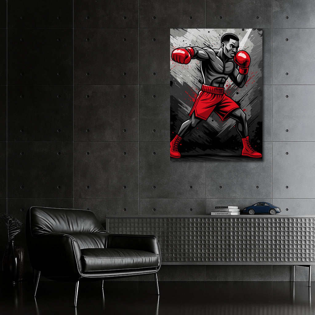 Power and Dynamics: Boxer in Motion