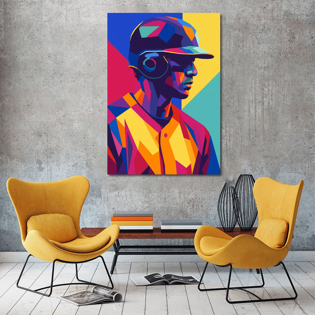 The Vibrance of American Football: Pop Art Dynamics