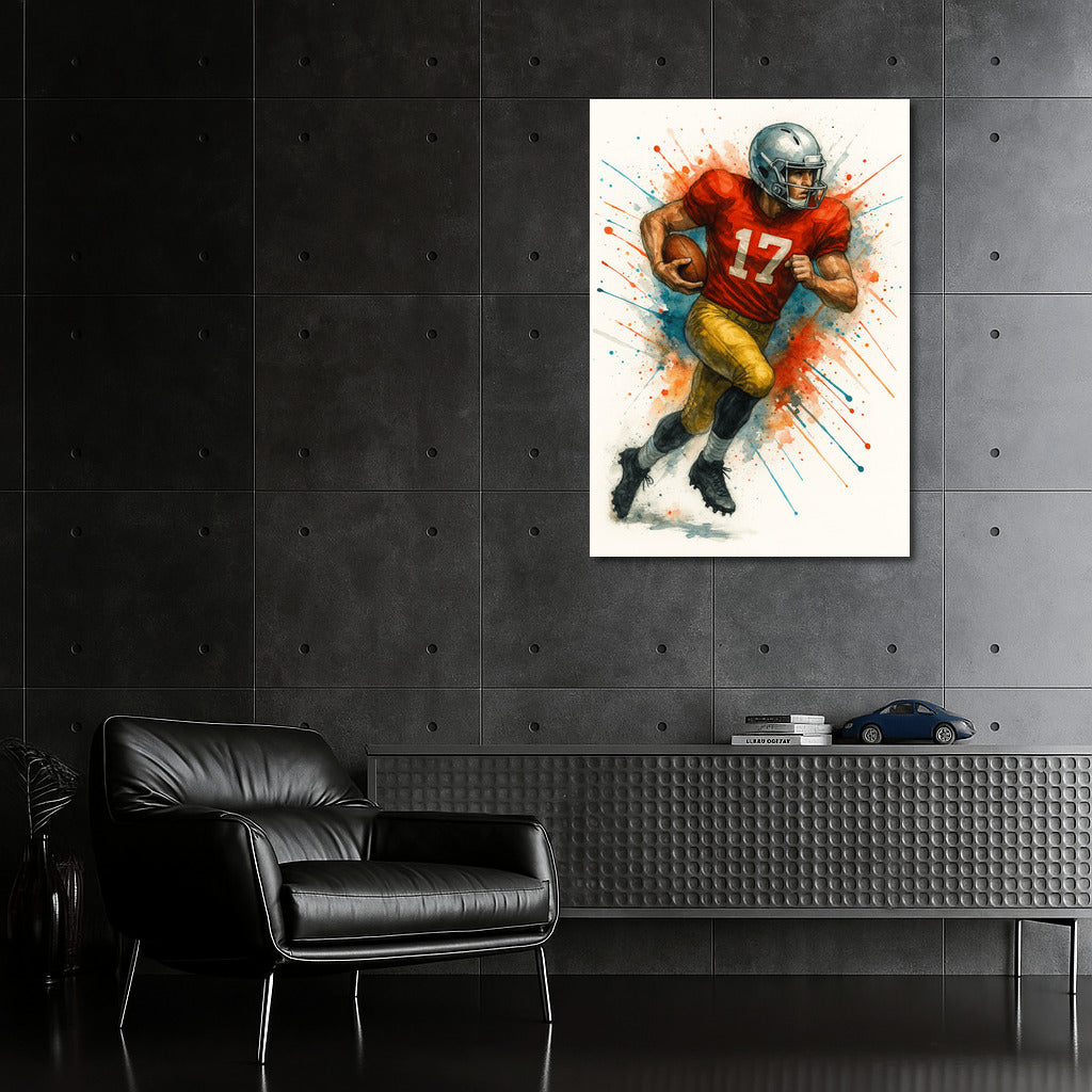Triumphant Moment: The Energy of American Football