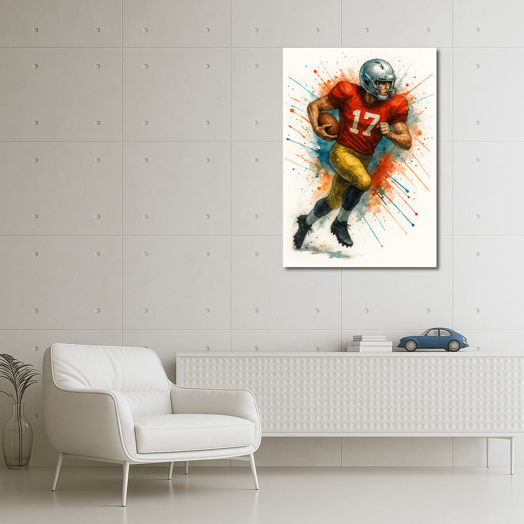 Triumphant Moment: The Energy of American Football